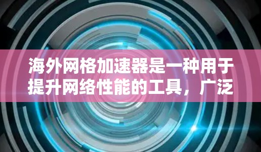 海外网格加速器是一种用于提升网络性能的工具,广泛应用于全球范围内的网络环境。以下是对海外网格加速器的详细概述