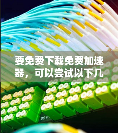 要免费下载免费加速器,可以尝试以下几种常用的工具
