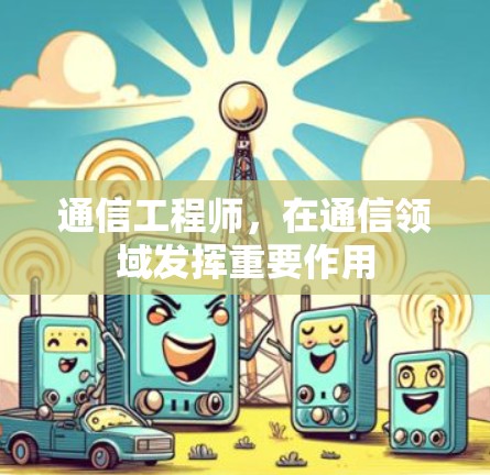 通信工程师，在通信领域发挥重要作用
