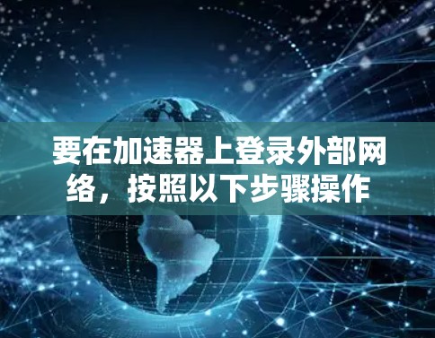 要在加速器上登录外部网络,按照以下步骤操作