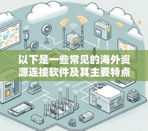 以下是一些常见的海外资源连接软件及其主要特点
