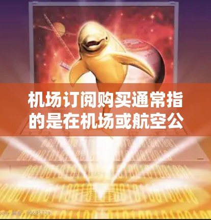 机场订阅购买通常指的是在机场或航空公司提供的服务中，通过订阅或购买特定的资源或服务。以下是一些常见的机场订阅购买类型及其相关信息