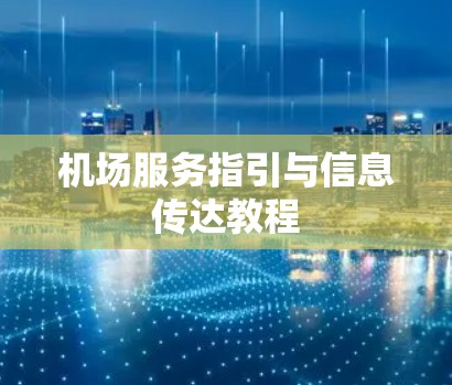 机场服务指引与信息传达教程 机场服务指引与信息传达教程