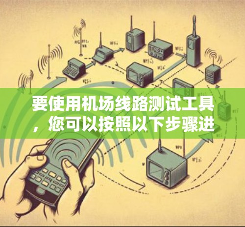 要使用机场线路测试工具,您可以按照以下步骤进行